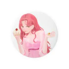 あるくの赤髪の少女(大透過) Tin Badge