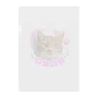 くぅTikTok猫部の花ちゃんクリアファイル Clear File Folder