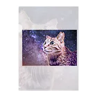猫侍 ショップの宇宙猫 - KAGICHAN クリアファイル