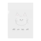 zono5のNo cat no life Clear File Folder