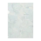 葉月あさこ(風椋)＠癒しの書【公式】のシックなグリーンブルー インクアート Clear File Folder