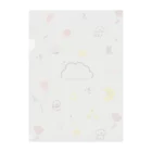 つむぎちゃん☁️*⋆のつむぎちゃんの優しいクリアファイル（オフホワイト） Clear File Folder