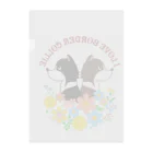 Kazunari0420の乙女ちっくなボーダーコリー（ブラック&チョコ） Clear File Folder