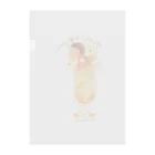 Cafe &Gallery喫茶のり福のクリームソーダ猫　＃５オレンジ Clear File Folder