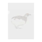 森図鑑の[森図鑑] 雷鳥のイラスト クリアファイル