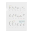 Icchy ぺものづくりのペンギンパレード Clear File Folder