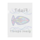 Future Starry Skyのfish?giant squid? Clear File Folder