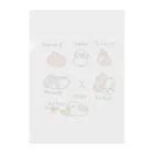 ねこぽよのグッズのお店のうさぎさん週間 Clear File Folder