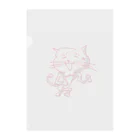 のびたび【のんびり旅するように生きる】公式ショップのケツアゴネコ Clear File Folder