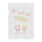 Teal Blue CoffeeのHot and Fresh! Clear File Folder