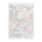 はむせいがわのコラージュ Clear File Folder