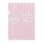 bonocoのpositive flamingo Clear File Folder