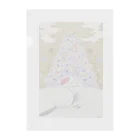 kerokoro雑貨店のシマエナガのメリークリスマス クリアファイル
