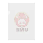 レタ(LETA)のぽっぷらうさぎ(UME・黄) Clear File Folder