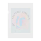 Future Starry Skyの青いドラゴン🐉 Clear File Folder