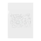 kazuuuuuのものくろ　かたち Clear File Folder