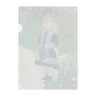 ルノワールの色彩のじょうろを持つ少女（A Girl with a Watering Can） Clear File Folder