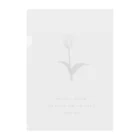 rilybiiの🌷 White Grayish Cherry Blossom Tulip . Clear File Folder