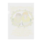 mariechan_koboの034 シロハラインコpairs Justice! Clear File Folder