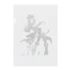 えるくし商店suzuri店の【2周年&新モデル記念】欲秤えるくしグッズ(ロゴ入り) Clear File Folder