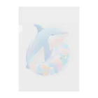 dolphineの可愛いイルカ Clear File Folder