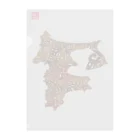 Yanagiya Kosanjiの青森県_TextMap_木目調 Clear File Folder