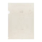 世界美術商店のウィトルウィウス的人体図 / Vitruvian Man Clear File Folder