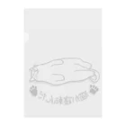 LalaHangeulの猫が寝転んだ Clear File Folder