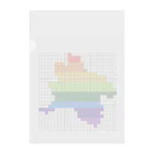 ドット絵ぐんまのドット絵ぐんま24 レインボー Clear File Folder