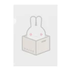 ツギハギ ニクの【Boxed * Rabbit】カラーVer クリアファイル