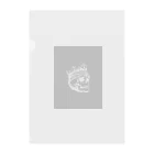 COOL&SIMPLEのBlack White Illustrated Skull King  Clear File Folder