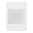 クレヨンババアのチョコミン党のちょこみんねこ Clear File Folder