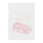 CalligraphyのNiku ga suki Clear File Folder