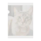 かわいいどうぶつのかわいい猫がプリントされたグッズ Clear File Folder