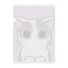 猫の休憩所withこにゃくとのムース君応援グッズ Clear File Folder