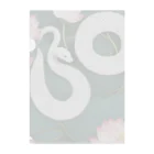 ToToMoの【金運上昇】幸運の白蛇 Clear File Folder