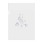 Atelier Petrichor Forestのキキョウ Chinese bellflower Clear File Folder