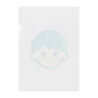 ashitakara_honkidasuのboy_line blue Clear File Folder