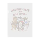 もけけ工房 SUZURI店の3美男子とカワイ子ちゃん Clear File Folder