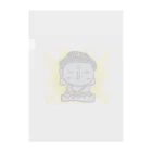 Heshi工房の大仏の【るにょらくん】グッズ01施無畏印・与願印 Clear File Folder