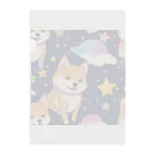 ゆんまるの夜空に柴犬 Clear File Folder