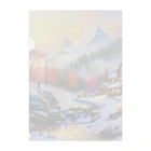 P.H.C（pink house candy）の幻想的な雪景色のグッズ Clear File Folder