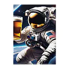 宇宙開発デザイン科の酒飲みアストロノーツ Clear File Folder