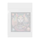 猫雑貨屋　ねこまろのにゃんこ宇宙の彼方へ Clear File Folder