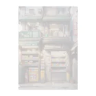 ワンダーワールド・ワンストップのアニメ調コンパクトなアジアのレトロな繁華街 Clear File Folder