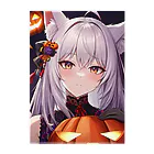 那須モバイル店の魔女っ子　ハロウィン Clear File Folder