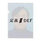 Definision Storeの定義/DEFのお顔クリアファイル Clear File Folder