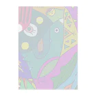 PENYO official shopのエキゾチックな鳥様々ですわ！ Clear File Folder