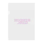 BIRDIE_GIRLのバーディーガールロゴ Clear File Folder