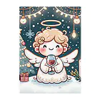 たまき工房の呑(どん)天使のクリスマスデフォルメ Clear File Folder